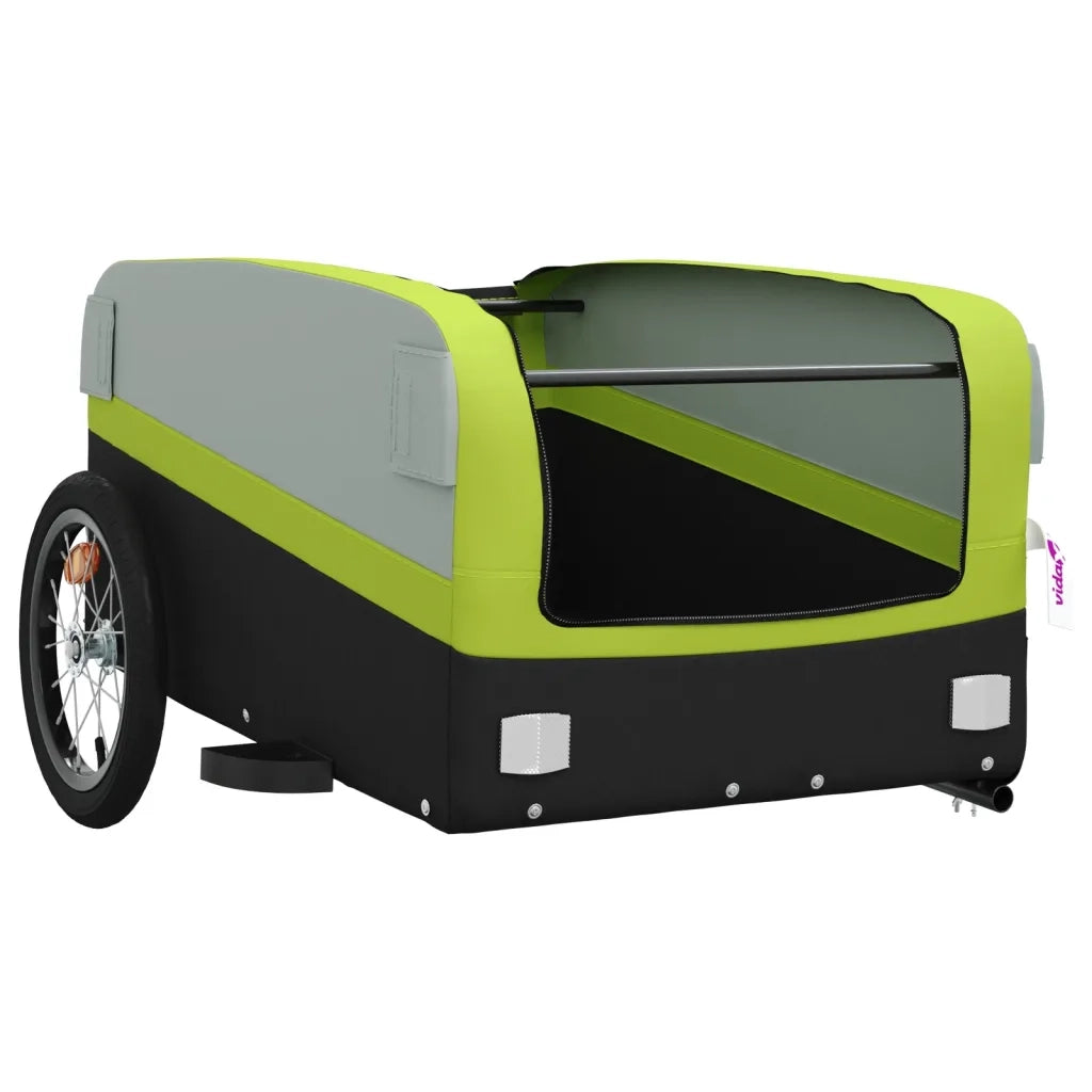Rimorchio da Bici Nero e Verde 45 kg in Ferro CFW8360289