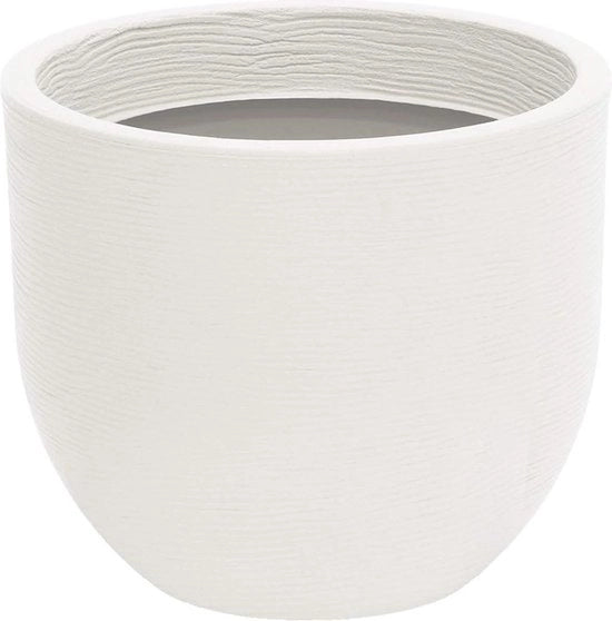 Recinzione per piante in plastica - bianca - Ø 495 x altezza 45 cm - volume 51 litri - per esterno