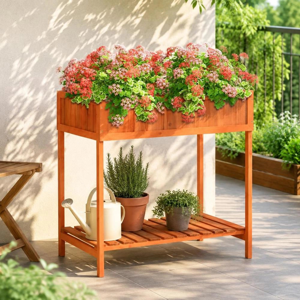 Planter For Herbs 80x60x80 Cm Solid Fir Wood