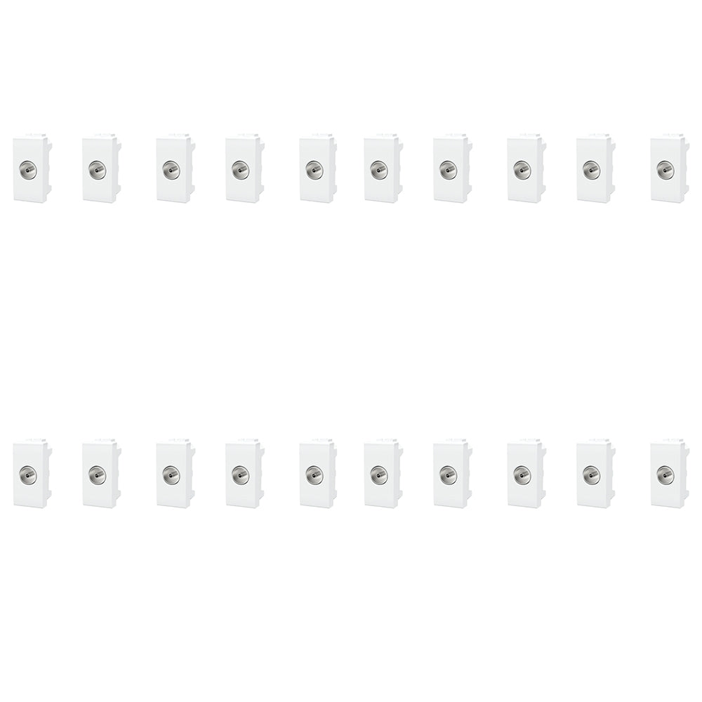 PRESA ANTENNA TV FEMMINA COMPATIBILE SERIE BTICINO LIVING LIGHTING 20 PEZZI