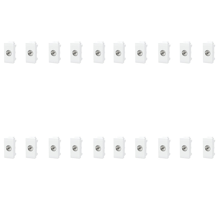 PRESA ANTENNA TV FEMMINA COMPATIBILE SERIE BTICINO LIVING LIGHTING 20 PEZZI