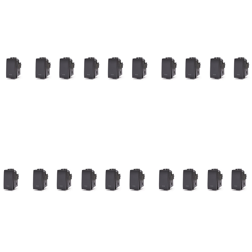 INTERRUTTORE UNIPOLARE COMPATIBILE SERIE BTICINO LIVING LIGHTING 20 PEZZI