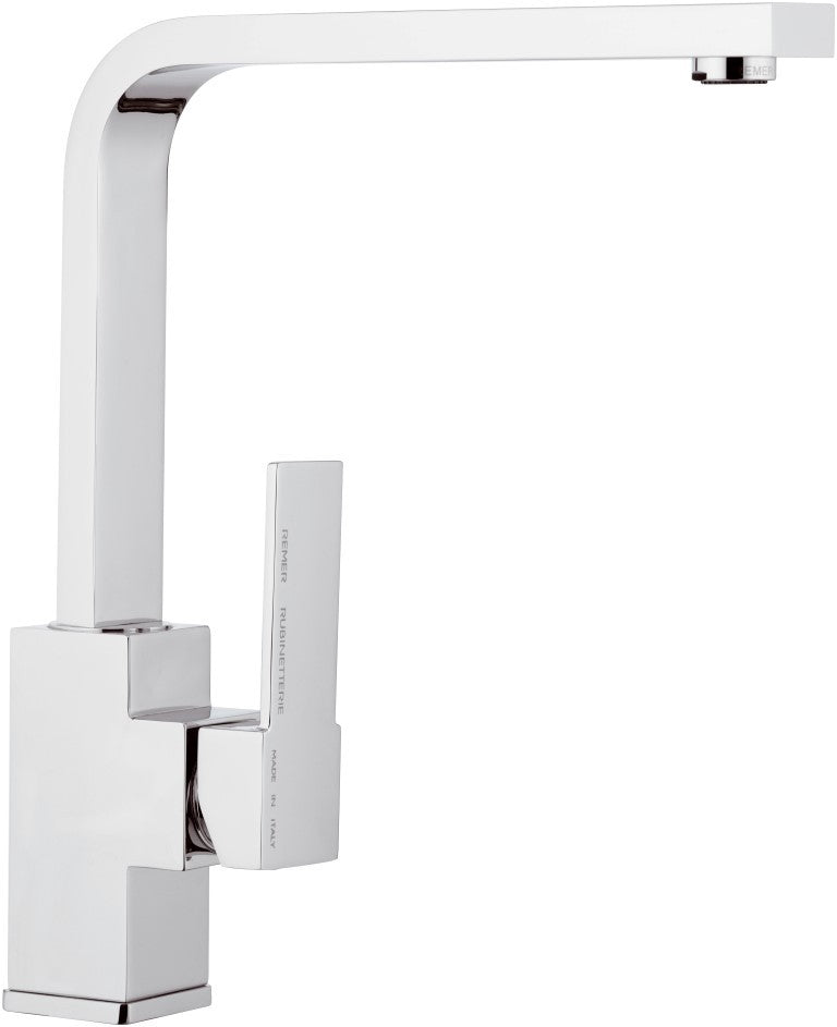 Rubinetto lavello con bocca alta a u girevole - serie qubika