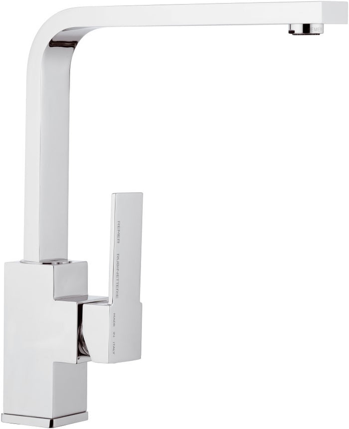 Rubinetto lavello con bocca alta a u girevole - serie qubika