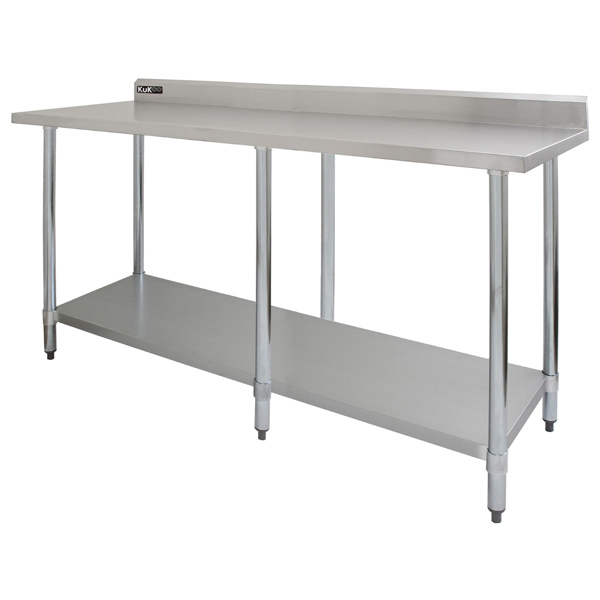 Tavolo in acciaio Inox da Cucina Commerciale Piano Cucina Ristorante - 210 cm