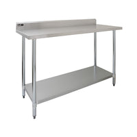 Tavolo in acciaio Inox da Cucina Commerciale Piano Cucina Ristorante - 120 cm
