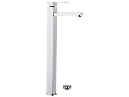 Miscelatore lavabo serie Qubika alto 52,5 cm moderno