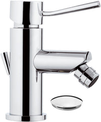 Rubinetto per bidet con o senza scarico e aeratore direzionale serie minimal