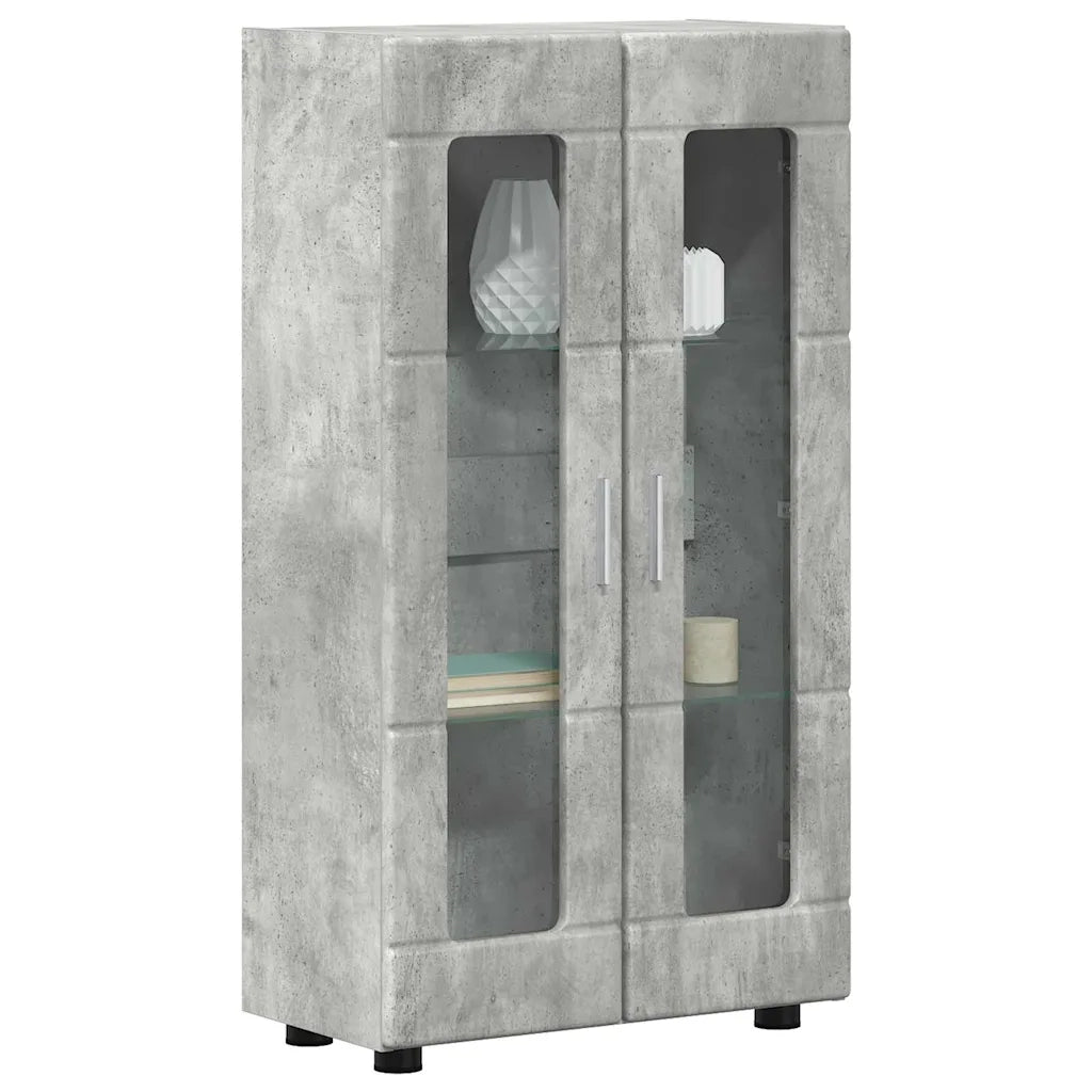 Credenza con porta FLORIN Grigio cemento 55,5 x 29 x 100 cm