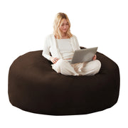 Fauteuil pouf 5FT con supporto allevia pressione e forma personalizzabile, letto temporaneo in spugna marrone