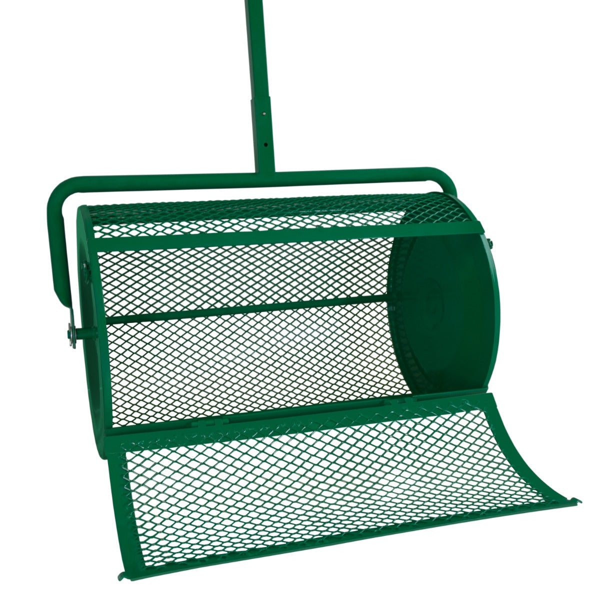 Spargitore di concime a rullo Torba Muschio Terriccio Giardino Prato 80L 66cm Gabbia in acciaio - Verde