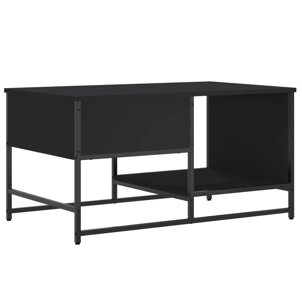 Tavolino da salotto | Tavolino da caff¨¨ | Tavolino da Soggiorno Nero 85,5x51x45 cm in Legno Multistrato