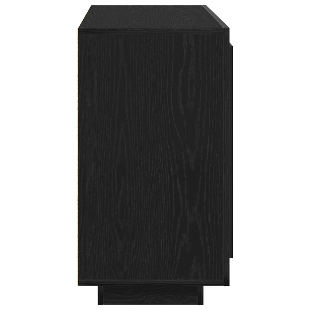 Credenza Rovere Nero 80 x 40 x 75 cm Legno multistrato 862749