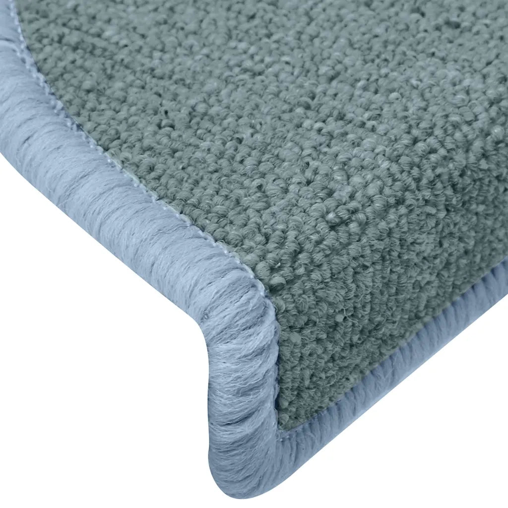 Tappetini per scale 30 pz 65x24x4 cm Blu mare Semicircolari Grandi