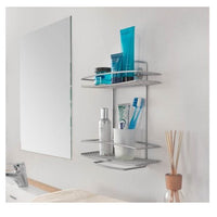 MENSOLA RETTANGOLARE BAGNO 2 PIANI ONDA PT