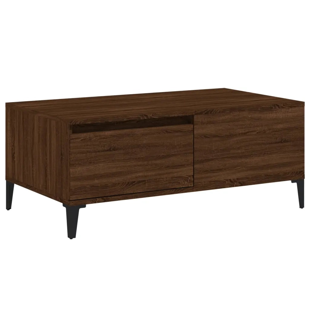 Tavolino da Salotto Rovere Marrone 90x50x36,5 cm in Multistrato 821123