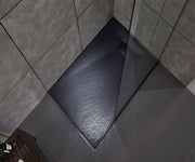 Piatto doccia in acrilico STONE ESSENCE - Nero antracite - Misura: 70 x 100 cm