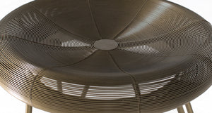 Sgabello basso in metallo in stile industriale