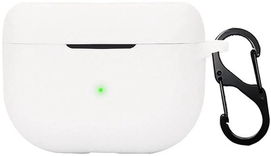 Custodia per Jabra Elite 8 Active - Hoes ultradunno in silicone - Valbestendig - Bianco - Anti sporco - Adatto per Jabra Elite 10