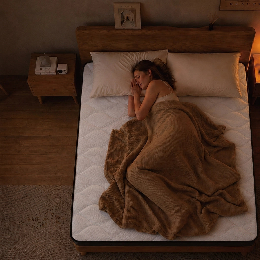 Materasso Ortopedico a Molle Insacchettate 90x200 cm H3 Spessore 20 cm 7 Zone con Rivestimento Lyocell e Certificazione OEKO-TEX
