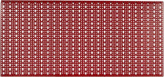 Pannello forato mm.1000x500 rosso