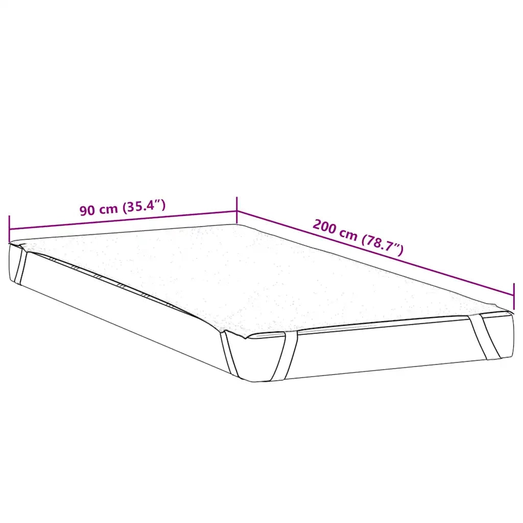 Coprimaterasso Bianco 90x200 cm Impermeabile CFW7532783