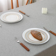 Tavolino impermeabile - di lusso lavabile - facile da pulire tavolino impermeabile - di lusso di poliestere - robusto - duraturo con effetto lotus per sala da pranzo giardino festa matrimoni o uso domestico (130 x 180 cm grigio)