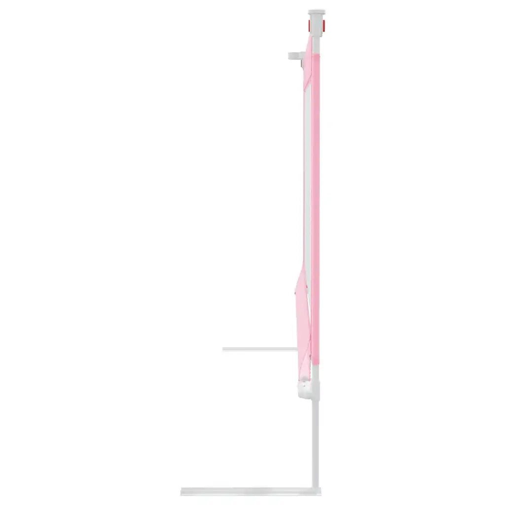 Sponda Letto di Sicurezza per Bambini Rosa 190x25 cm Tessuto 10205