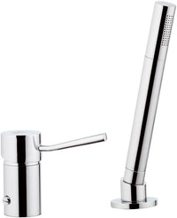 Rubinetto bordo vasca con deviatore e doccetta minimale serie minimal