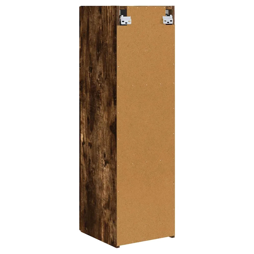 Mobile TV da parete-Mobile TV a Muro-Credenza TV Rovere fum¨¦ 30 x 31 x 100 cm