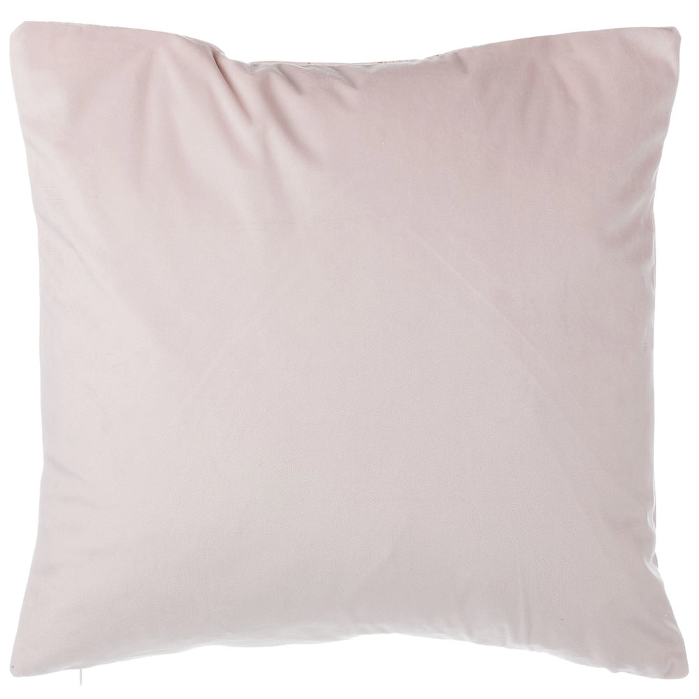 Set di 2 cuscini decorativi motivo foglia di velluto rosa 45 x 45 cm accessori decorativi con stampa in lamina dorato
