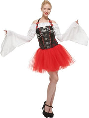 Vest con Disegno Jacquard a Rosa per Cosplay, Stile Retro - Vestito a Tube Top per Feste, Halloween e Carnevale
