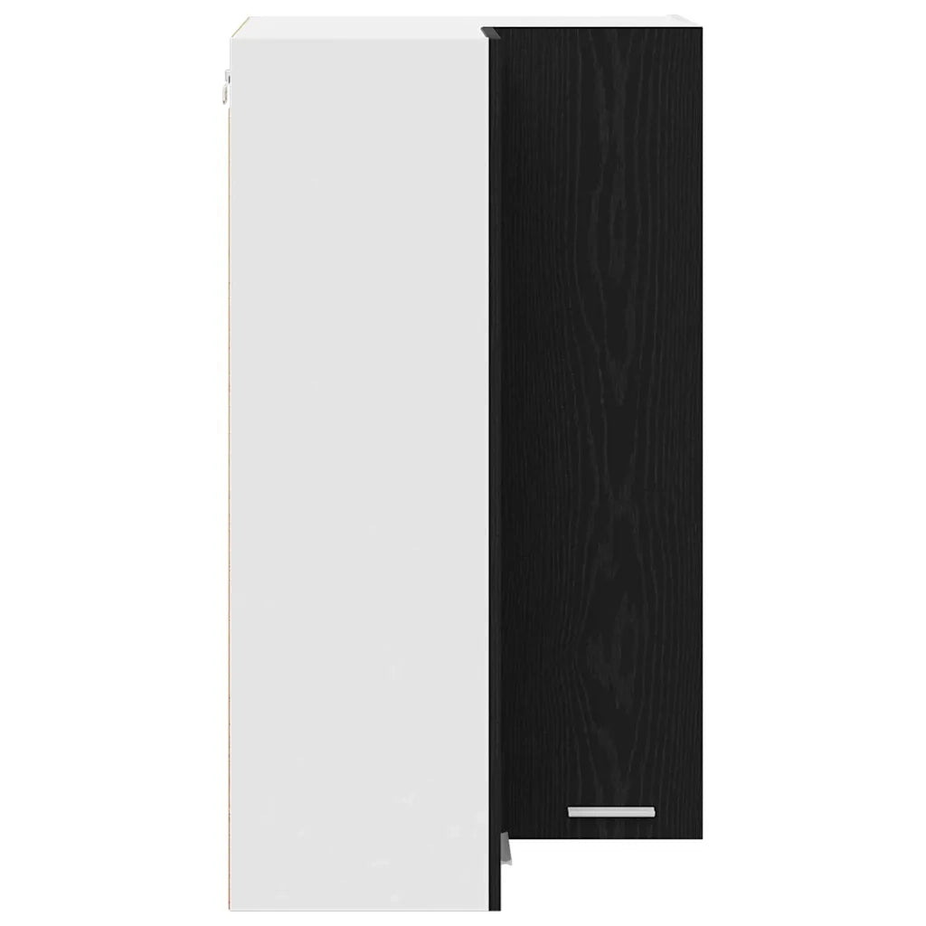 Armadio pensile con porta Rovere Nero e Bianco 57 x 57 x 100 cm 884371