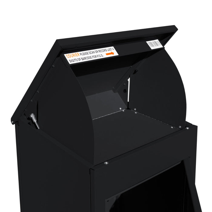 Cassetta postale intelligente e sicura per pacchi e lettere con codice a barre univoco e sistema anti-pescaggio