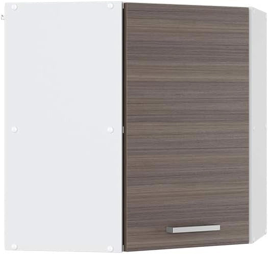 Mobile angolare da cucina R-Line, Grigio nobile, 57 cm, per la libera combinazione all'interno di sistemi cucina modulari