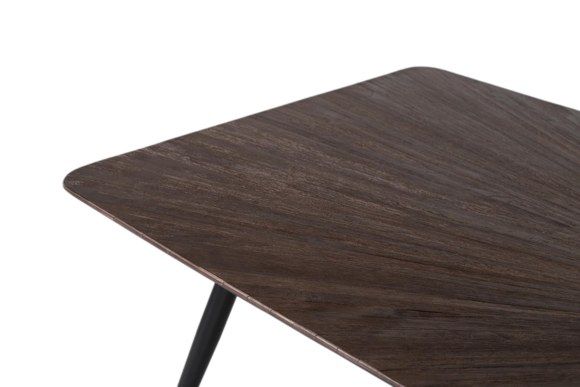 Tavolo da pranzo con piano rettangolare in teak 200 cm