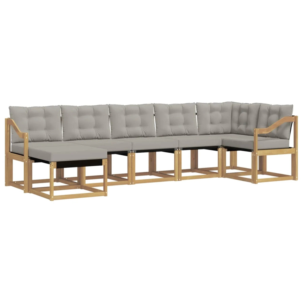 Set di divani da esterno con cuscino 7 pcs