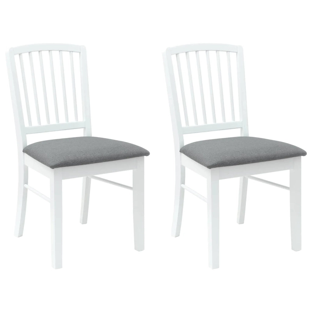 Sedie da pranzo 2 pcs Bianco 50 x 52,5 x 91 cm