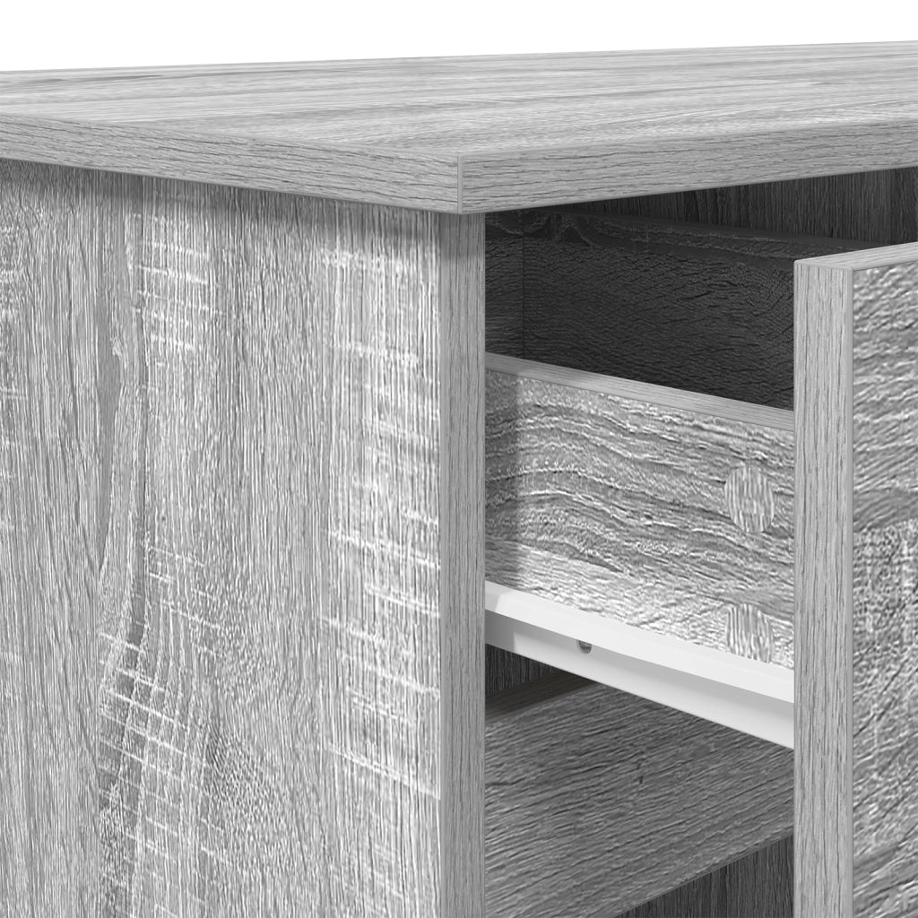 Scrivania  Grigio Sonoma 140x49x76 cm Legno ingegnerizzato
