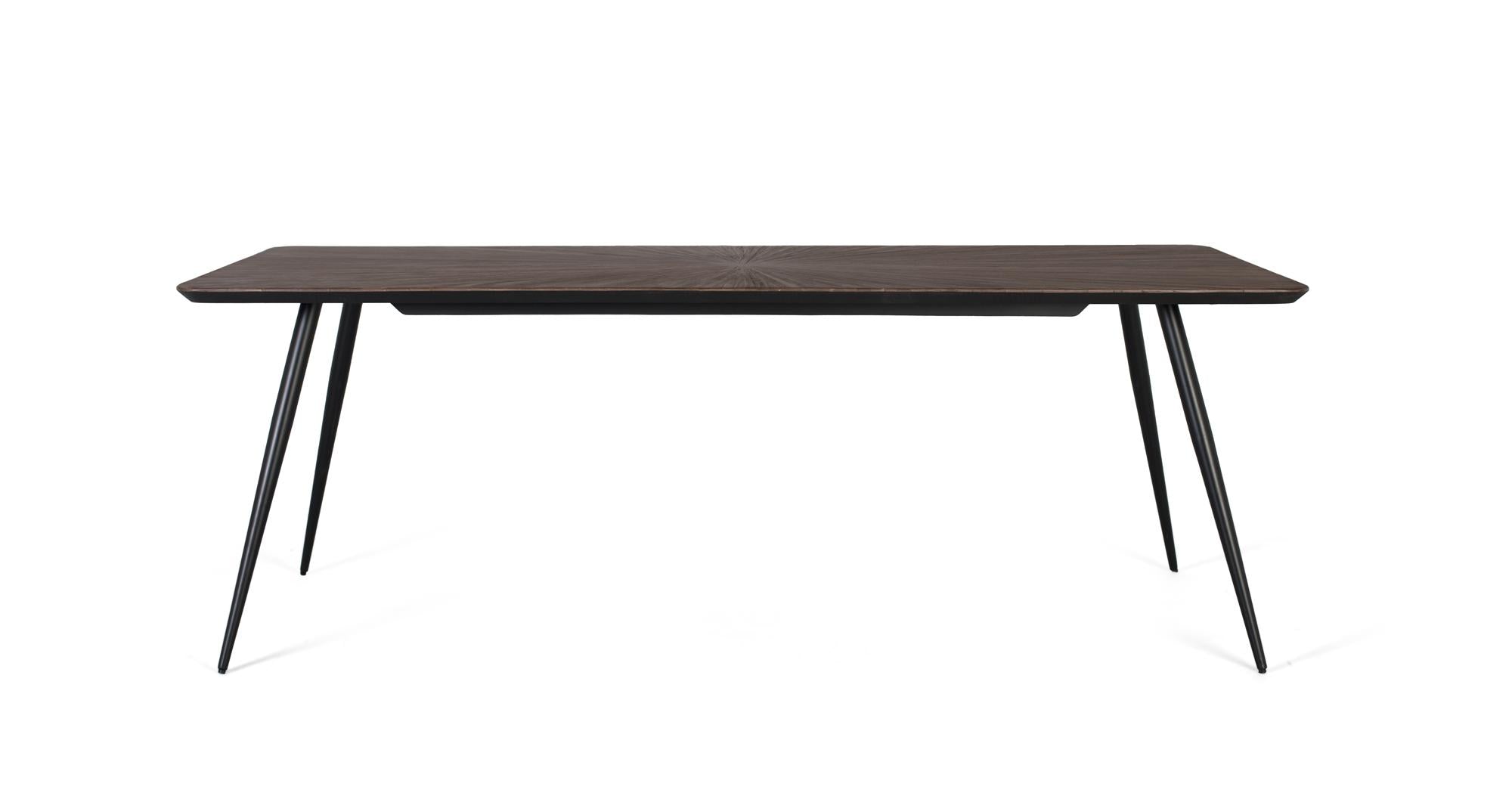 Tavolo da pranzo con piano rettangolare in teak 220 cm