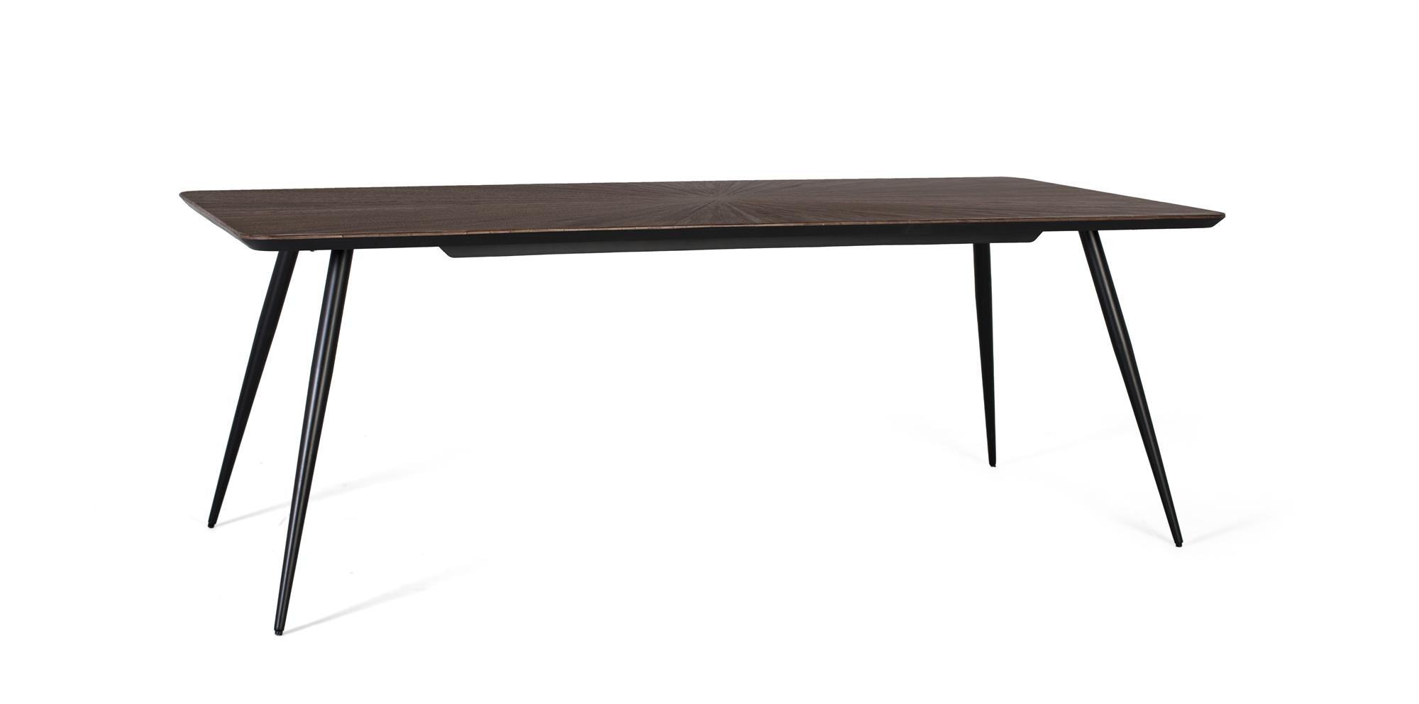 Tavolo da pranzo con piano rettangolare in teak 220 cm