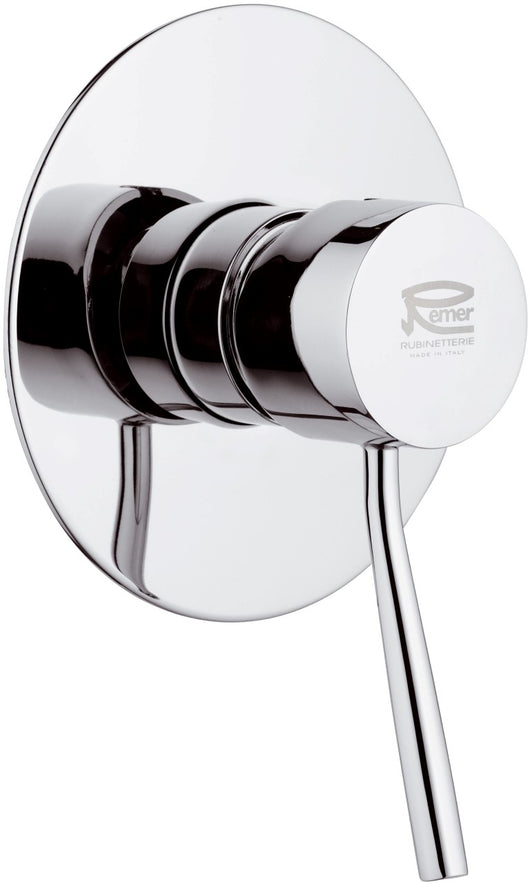 Rubinetto monocomando da incasso per doccia con piastra lusso serie minimal