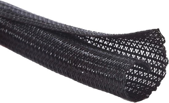 Cavo isolante autochiudente - Protezione per cavi - Tagliente - Nero - Adatto per TV - computer - home cinema - cavi per auto - Per uso domestico e ufficio - 13 mm - 3,1 metro