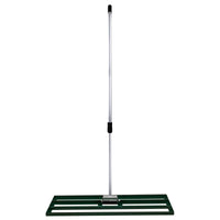 Livellatrice 100cm Rastrello Livellatore Verde 1,9m Manico Estensibile Erba