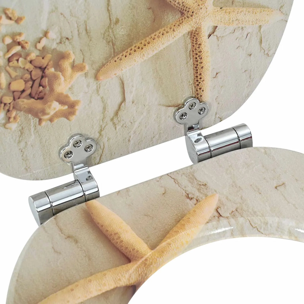 Sedile per toilette con chiusura morbida 2 pz Giallo e Bianco CFW5655364