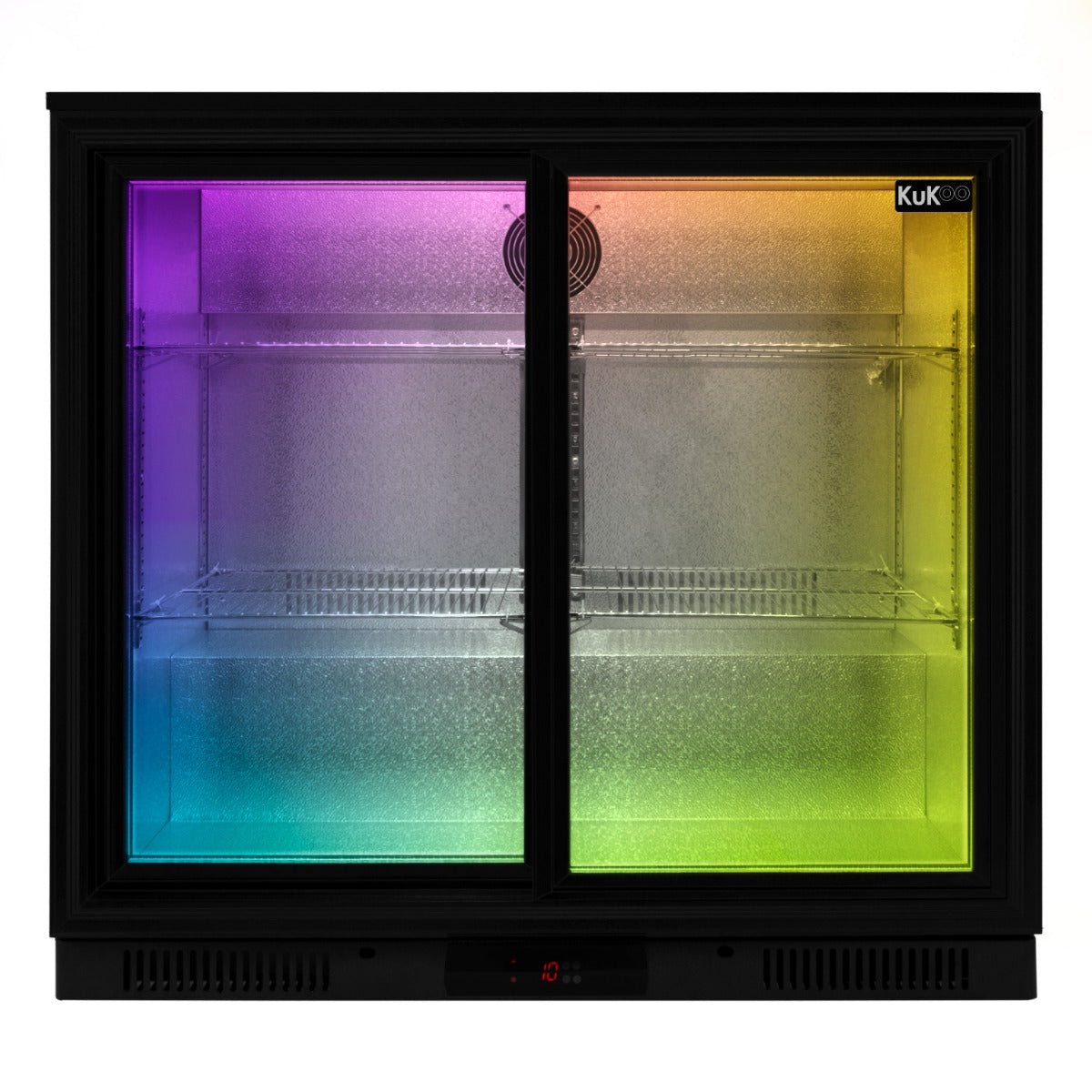 Frigorifero commerciale scorrevole doppia porta Chiller Birra Vino Luce LED