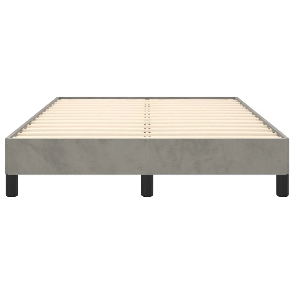 Giroletto senza Materasso-Struttura Letto Grigio Chiaro 120x190 cm Velluto 308480