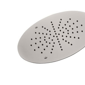 Soffione a soffitto in acciaio inox tondo