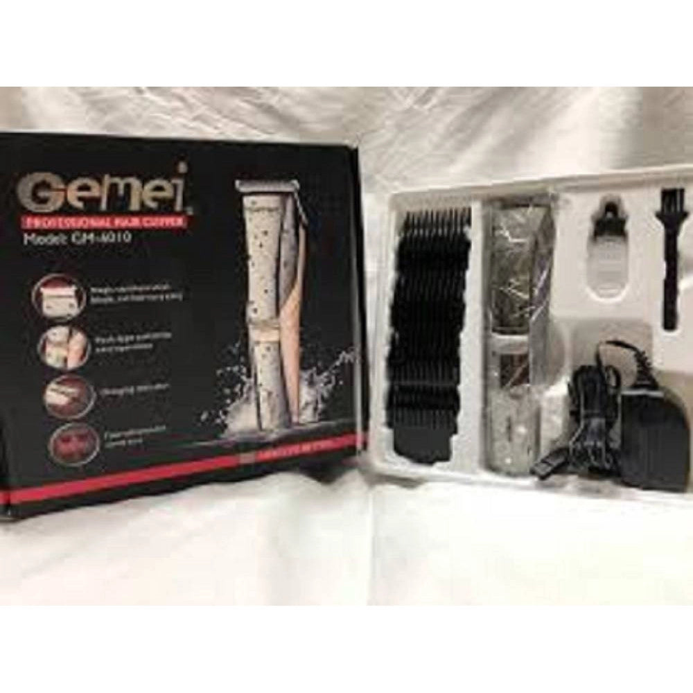 Trade Shop - Rasoio Regola Capelli Barba Baffi Trimmer Professionale Gm-6010 Ricaricabile -