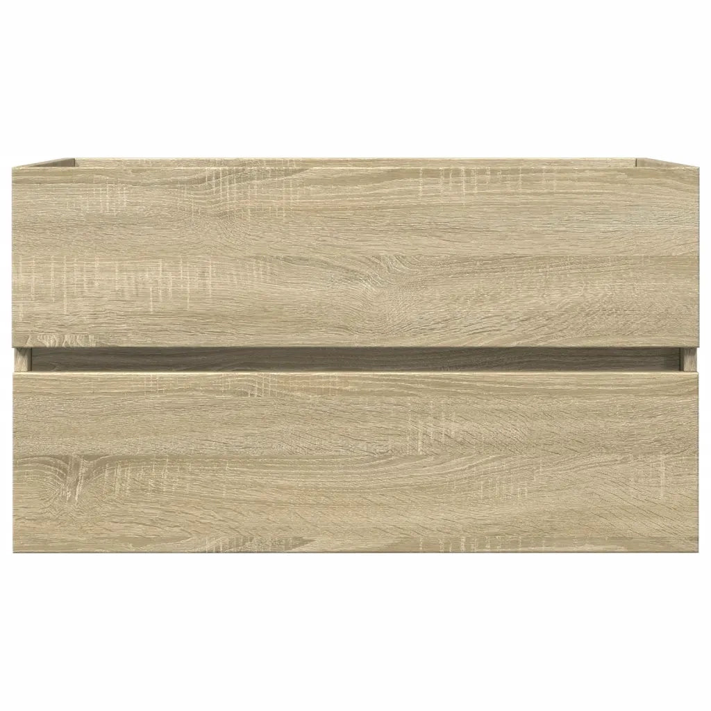 Set Mobili da Bagno | Armadio da bagno 2 pz in Ceramica e Legno Multistrato